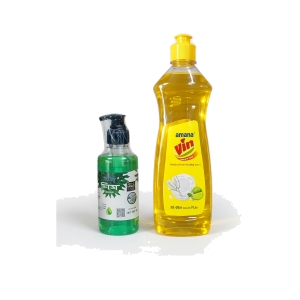 Amana Hand Wash 250ml & Vim Dishwashing Liquid 300 ml Combo