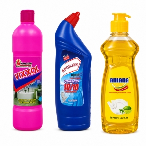 VIXXOL 750 ml + Harpic 750 ml + Dishwash 500 ml